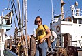 Dr. Paul Spong of Greenpeace Foundation, Vancouver, Canada, comes aboard the Phyllis Cormack in San Francisco.