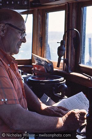 Skipper John Cormack writes in the log book of the Phyllis Cormack