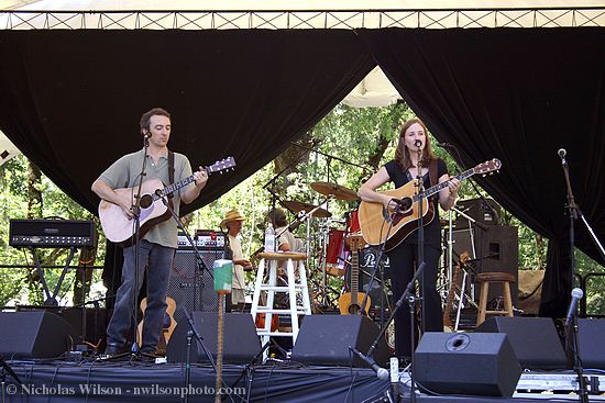 Caroline Herring with Rich Brotherton on the main stage Friday afternoon