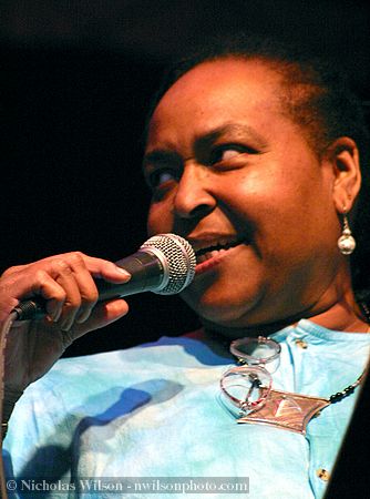 Linda Tillery performs in the Kate Wolf song set