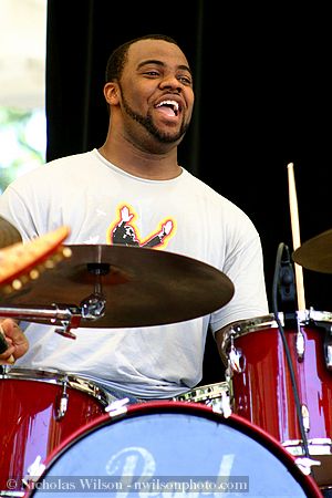 Drummer Carlton "Carl" Campbell of the Campbell Brothers