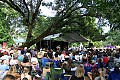 A large audienc packed the Arlo Hagler Memorial Stage to hear Greg Brown's set Saturday afternoon with Garnet Rogers