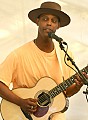 Eric Bibb performs at the Revival Tent stage Saturday afternoon
