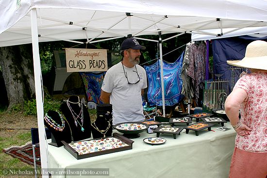 Handcrafted Glass Beads booth