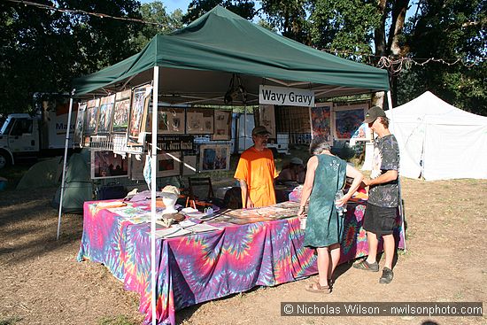 Wavy Gravy art and craft booth