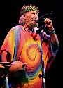 Wavy Gravy says a final word or two from the main stage Sunday night as the 2006 festival closes