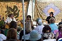 Eric Lowen, Dan Navarro and Phil Parlapiano at the Songwriter's Circle at the Revival Tent