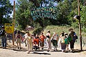 Riverside entrance to the main concert bowl Saturday afternoon