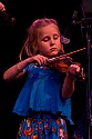 Hattie Craven on fiddle with Laura Love Band
