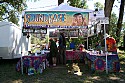 Vendor booth with SoundEase and artwork by Wavy Gravy and Jerry Garcia