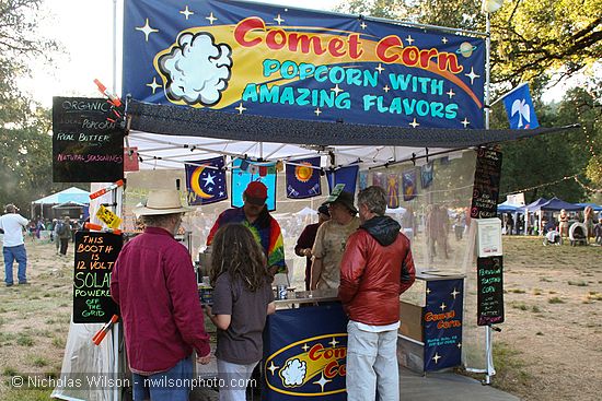 Comet Corn solar powered popcorn booth