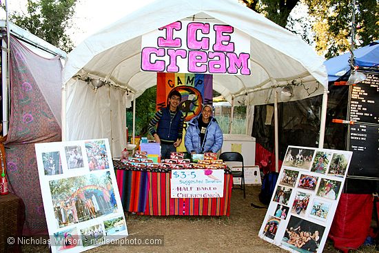 Camp Winnarainbow ice cream booth