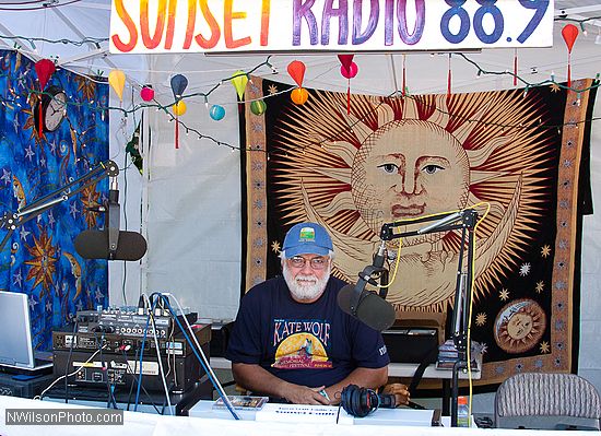 Sunset Radio broadcasts the show live from the main stage and plays recordings and interviews between sets.
