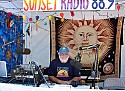 Sunset Radio broadcasts the show live from the main stage and plays recordings and interviews between sets.