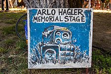 Sign for the Hagler stage