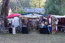 Vendors at the main concert bowl