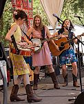 Red Molly on the Main Stage, with  Abbie Gardner on dobro, Laurie MacAllister on banjo, Molly Venter on guitar.