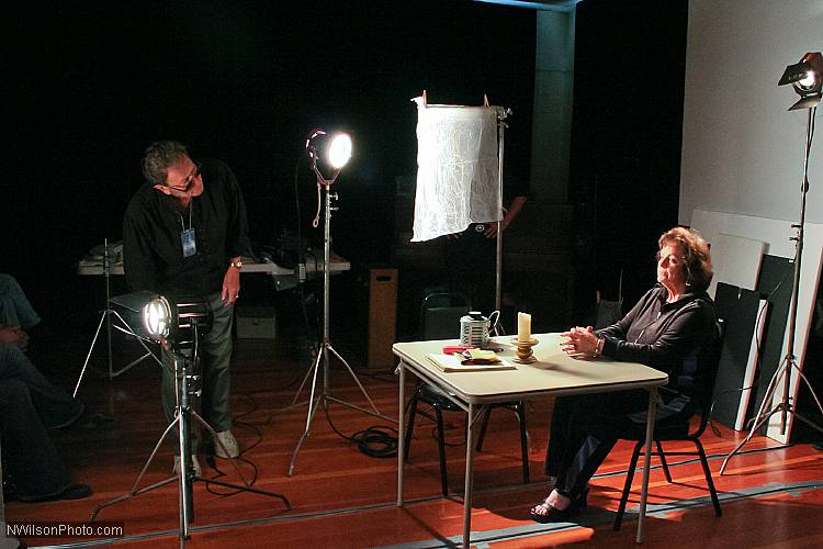 Lighting workshop by Rich Aguilar at the inaugural Mendocino Film Festival in 2006.