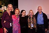 Ann Walker, Patricia Ellsberg, Betsy Ford, Pat Ferrero, and Daniel Ellsberg at Crown Hall after showing of The Most Dangerous Man In America.