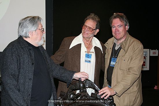 Laszlo Kovacs, Rich Aguilar and Jim McCullough at the inaugural Mendocino Film Festival in 2006