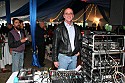 Matt Rowland runs the sound system and lights for the opening reception. Matt also provided the tent, staging, furnishings and equipment at many of the MFF venues.