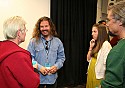 Filmmaker Adrian Belic met with audience members at St. Anthony's hall after the showing of Genghis Blues.