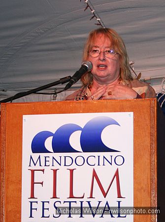 MFF Program Director Pat Ferrero at the podium during the Awards Ceremony.