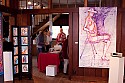 Art exhibit by MFF board member Janet Self adorns the reception center for Mendocino Film Festival Take 4 - 2009