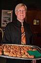 Bob Winegar offers hors d'oeuvres