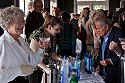 Blue Angel Vodka owner and Mendocino Film Festival sponsor Maurice Kanbar (right) orders a drink at the opening party.