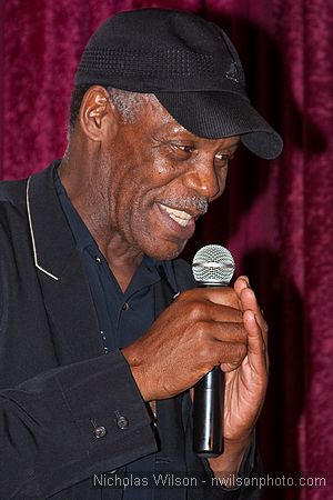 Danny Glover on stage at Crown Hall.