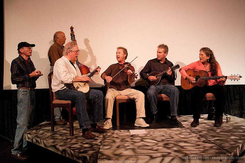 The Sweets Mill String Band played after the showing of I Hear What You See at Crown Hall.