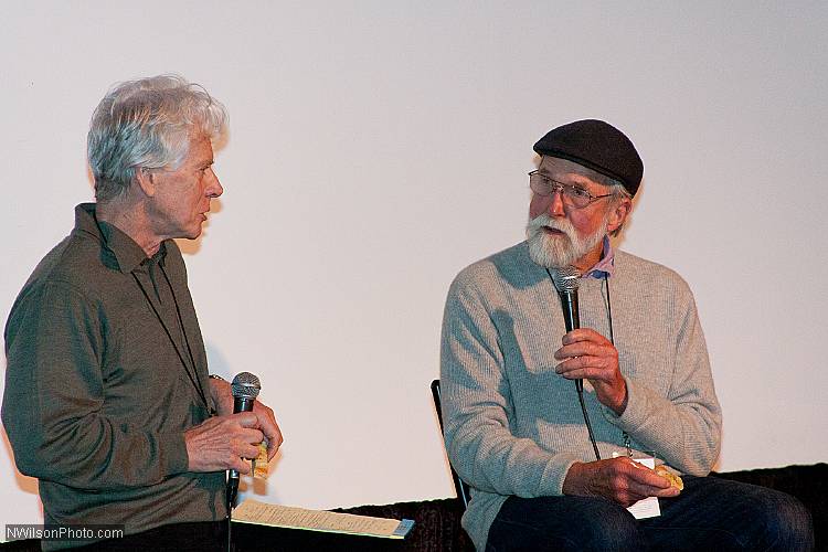 Les Blank interviewed by Bill Nichols after the showing of clips from his films.