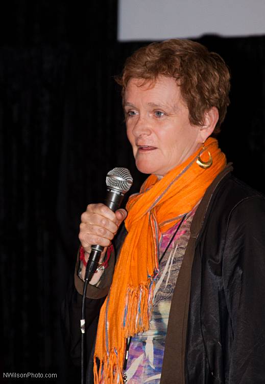Zoe Elton, Director of Programming at Mill Valley Film Festival, hosted the program for the MFF showing of Les Blank and Maureen Gosling's film "Burden of Dreams."