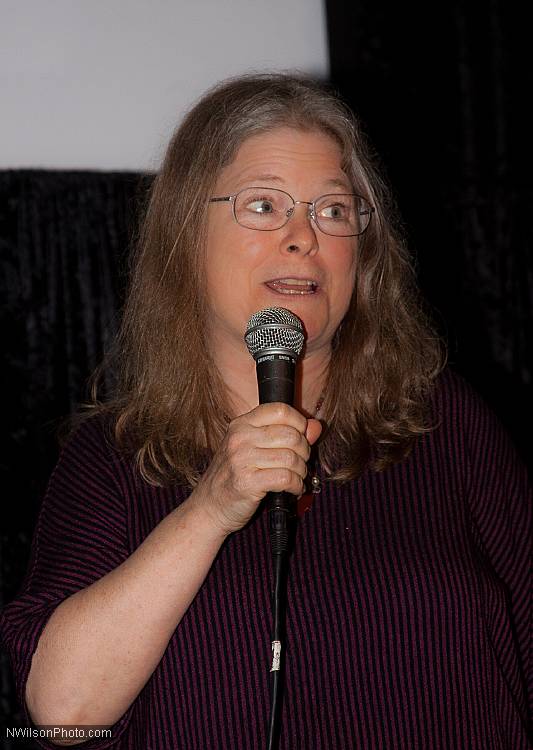 Filmmaker and editor Maureen Gosling answered audience questions after "Burden of Dreams."