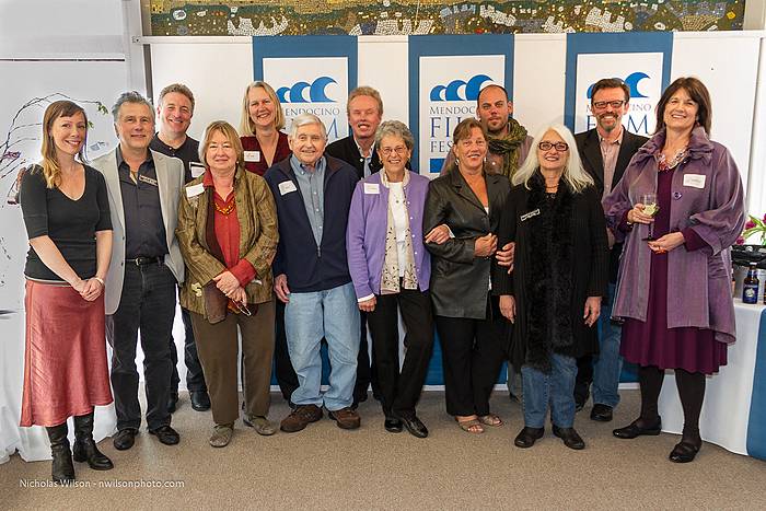 Members of  the boards of directors of the Mendocino Art Center and the Mendocino Film Festival met in a special joint meeting followed by a reception at the art center on April 14, 2012.