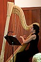 Anna Maria Mendietta at the harp