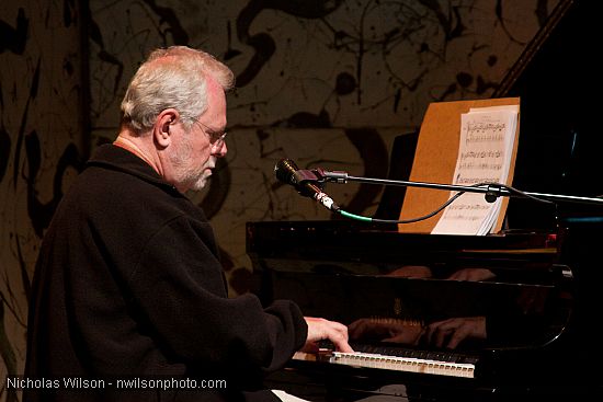 A jazz double bill in the big tent featured pianist Philip Aaberg and reed player Paul McCandless.