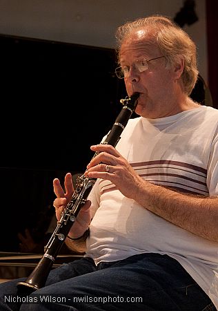 Clarinetist Arthur Austin in rehearsal at Mendocino Music Festival 2010