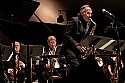 Allan Pollack on alto sax with the MMF big band.