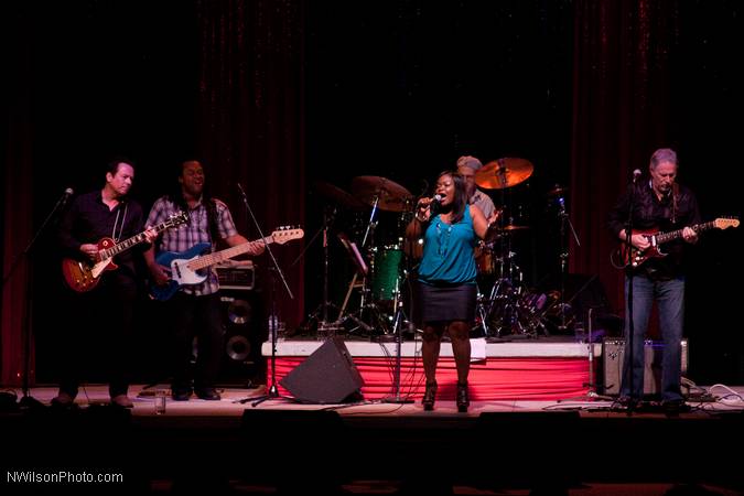 Blues singer Shamekia Copeland and band.