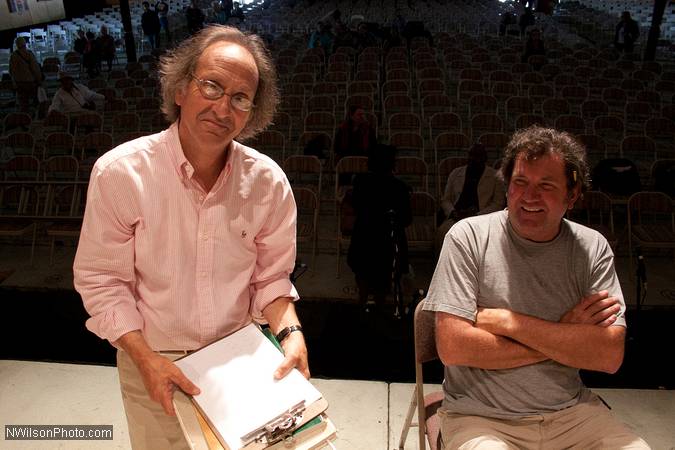 Conductor Allan Pollack and Technical Director Nicholas Reid