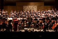 The Mendocino Music Festival Orchestra and Chorus in the final concert.