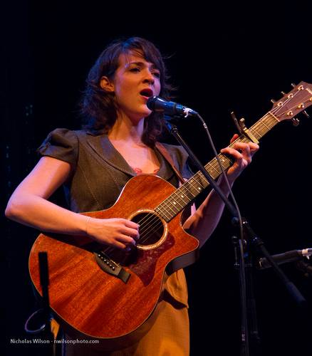New York based singer/songwriter Becca Stevens performed in the big tent.