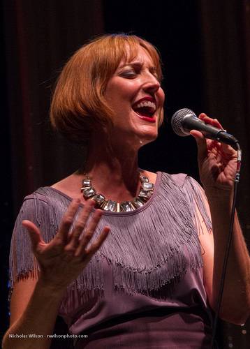 Singer Kathleen Grace with the MMF Big Band