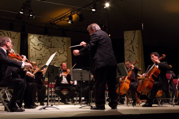 The Festival Chamber Orchestra conducted by Les Pfutzenreuter.