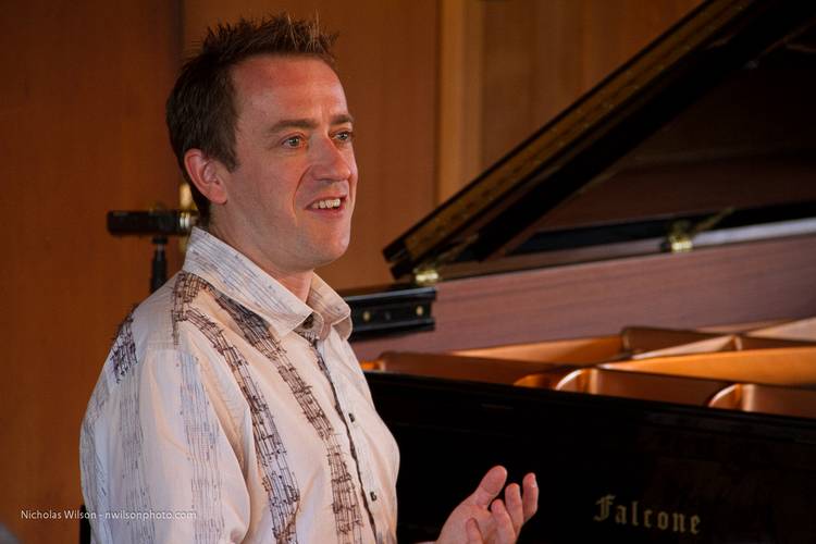Geoffrey Keezer in solo piano performance in the MMF Jazz Series at Preston Hall.