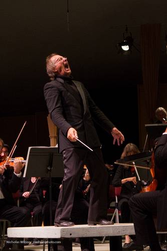 Maestro Allan Pollack in this rapid-fire sequence conducts the climax of Mussorgsky's Pictures at an Exhibition with the MMF Orchestra to end the 2012 season, the festival's 26th year.