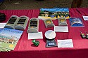 Some of the solar powered goodies available at the Real Goods booth.