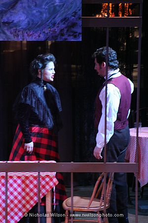 Musetta and jealous Marcello have a fight